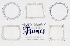 SALE *Sketched Vector Glitter Frames Product Image 1