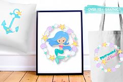 Ocean mermaids graphics and illustrations Product Image 5