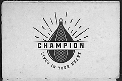 12 vintage boxing badges and forms Product Image 7