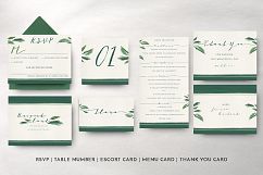 Classy Tropical Wedding Invitation Suite Product Image 5