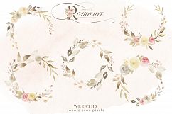 Rose Gold Romance Watercolor Flowers Product Image 8