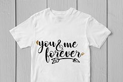 You &amp; Me Forever - Love SVG EPS DXF PNG Cutting Files Product Image 3