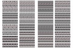 100 Doodle minimalistic fabric pattern backgrounds Product Image 2