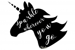 Unicorn SVG file Unicorn quote svg cut file Unicorn birthday Product Image 1