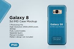 Samsung Galaxy S8 3d Phone Case Mockup Product Image 1