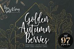 Golden Autumn Berries - Wedding set Product Image 1