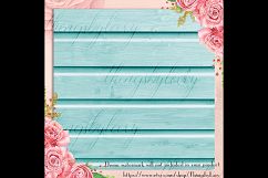 42 Teal Wood Texture Digital Papers, Barn Wood Papers Product Image 2