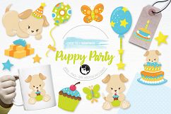 Puppy Party  graphics and illustrations Product Image 1
