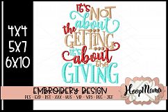 It&#039;s Not About The Getting It&#039;s About The Giving- Christmas Product Image 1