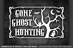Halloween Svg files - Gone Ghost Hunting Svg File - 4032 Product Image 3