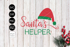 Santa&#039;s Helper CHRISTMAS SVG File, DXF file, PNG file Product Image 2