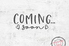 Coming Soon Svg, Pregnancy Svg, Announcement Svg, Mom to be Product Image 1