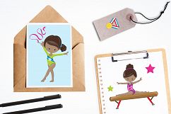 Gymnastic Girls graphics and illustrations Product Image 4