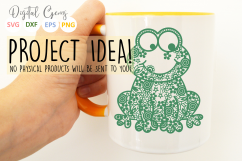 Frog paper cut SVG / DXF / EPS files Product Image 4