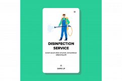 Disinfection Service Worker Disinfecting Vector Product Image 1