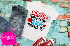 Kisses? Don't Even Think About it SVG Product Image 1