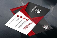 Abstract Business Card Template with 3 different colors Product Image 4