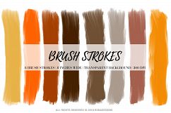 Halloween Brush Strokes, Autumn Brush Strokes Product Image 1