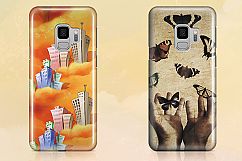 Samsung Galaxy S9 3d Phone Case Mockup Back View Product Image 2