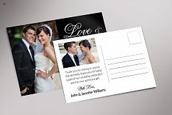 Wedding Invitation Post Card Product Image 2
