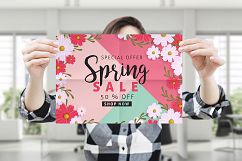 10 Poster Mock-Up Female Model Product Image 10