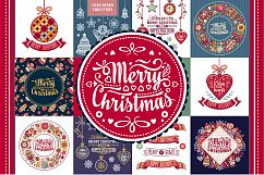 Christmas template. Big bundle. 30 greeting card. Christmas invitation. Xmas flyer Product Image 1