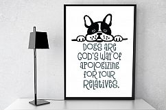 Dogs Apology for Relatives SVG Cut File Product Image 1
