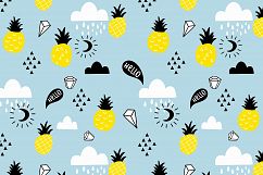 Black cat and pineapples Product Image 6