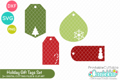 Christmas Gift Tags SVG Set Product Image 1