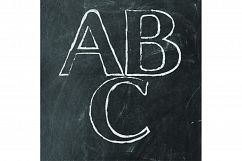 Chalk Outline Alphabet - 45 Elements - Realistic Chalk Product Image 3