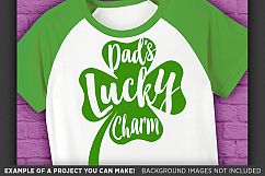 Dad&#039;s Lucky Charm SVG - Kids St. Patricks Day Shirt - 1069 Product Image 3