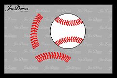 Baseball Stitches SVG DXF EPS PNG Product Image 1