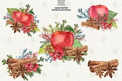 Watercolor Apple Cinnamon design Product Image 3