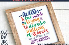 Autism Awareness SVG, Autism Mom Shirt Cricut or Silhouette Product Image 1