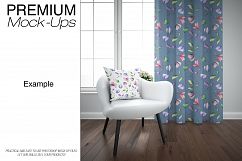 Curtains &amp; Pillow Mockup Pack Product Image 7