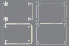 Silver &amp; Gold 5&quot; x 7&quot; Fretwork Frames Product Image 4