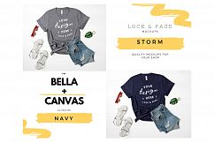 Mockup TShirt Bundle Bella Canvas 3001 T-Shirt Flat Lay Product Image 3