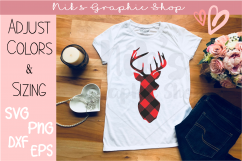 Christmas Svg, Buffalo Plaid Svg, Plaid Merry Christmas Svg Product Image 2