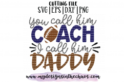 Football SVG | Football Cut File | Football Coach Design SVG | Silhouette | Cricut | PNG EPS DXF Product Image 2