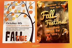 Fall Autumn Flyers Templates Product Image 3