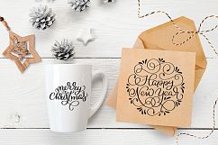 Merry Christmas Quotes and Objects Calligraphy Collection Product Image 13