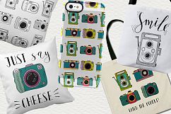 Set of cameras with letterings. Product Image 5