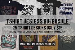 25 Premium Tshirt Designs Big Bundle 2 Product Image 1