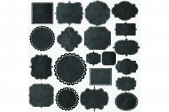 Chalkboard Frames Clipart - 20 Chalkboard Clipart Labels Product Image 3