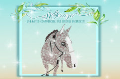 Horse Mandala SVG, SVG Bundle, Mandala Svg, Svg Files, Horse SVG, Zentangle, Horse Zentangle, Make your Own, Decal, Instant Download Product Image 4