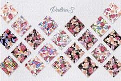 Pink and beige roses PNG watercolor set Product Image 4