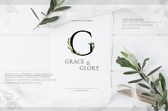 Grace &amp; Glory Botanical Alphabet Olive Watercolor Product Image 21