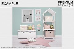 Kids Room &amp; Frame Mockups Product Image 12
