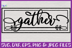 Gather SVG Thanksgiving Farmhouse Sign Design Product Image 3