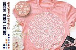 Mandala svg Mandala wall art Mandala clip art Cut files Product Image 1